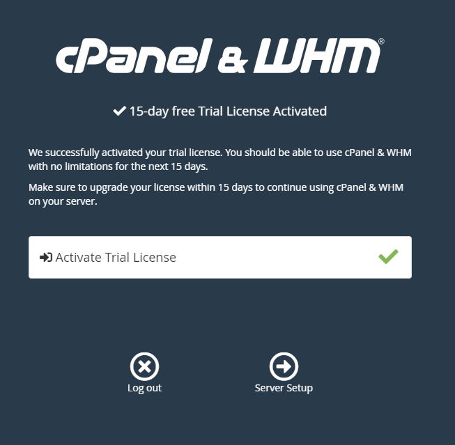 cpanel check license