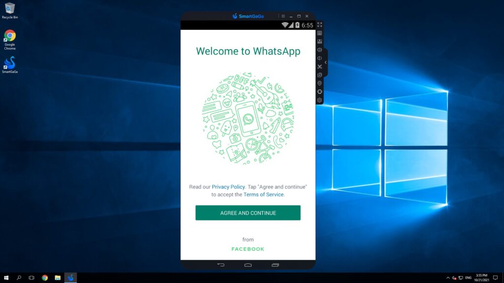 WhatsApp on Android Emulator VPS